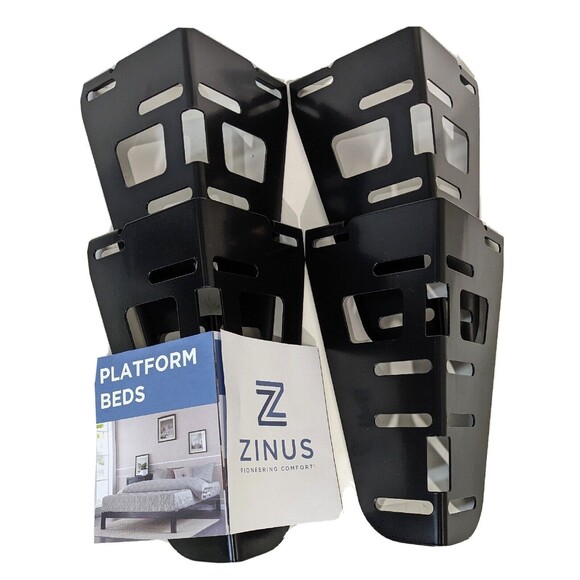 Zinus Smart Base Metal Brackets Bed Frame Feet for Headboard Footboard 10" - Picture 1 of 14